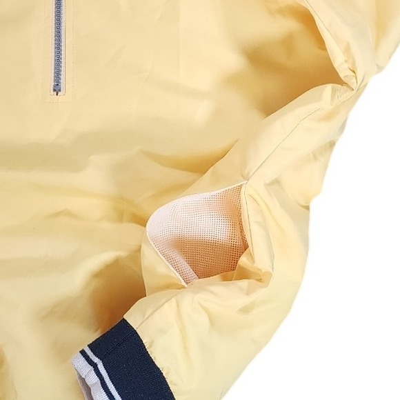 Cutter Buck Womens Yellow Windbreaker Pullover Golf Jacket Quarter Zip Size L - Picture 4 of 6